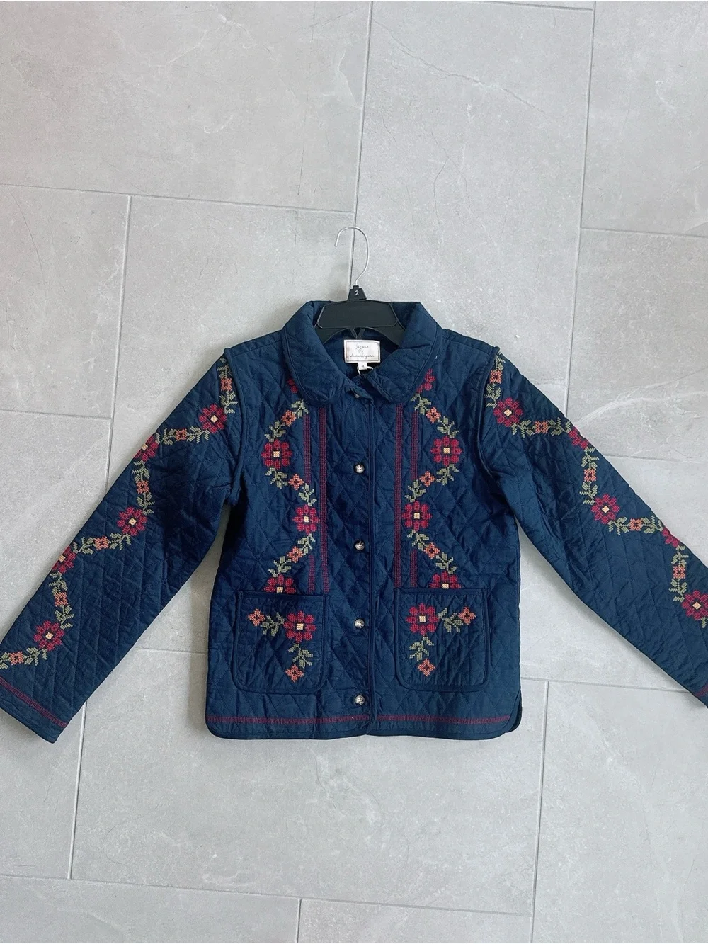 NWT Sezane X Lucia Vergara Abella Jacket embroidered